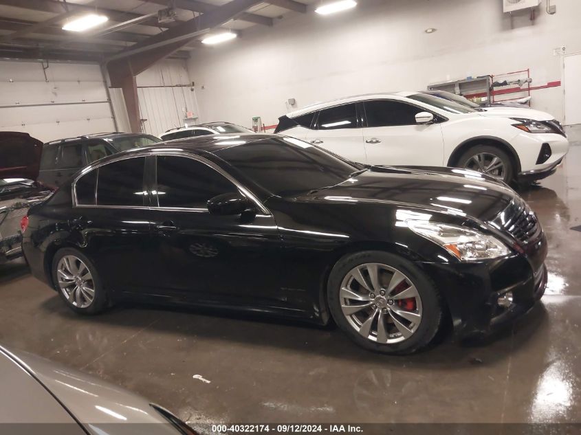 2013 Infiniti G37X X VIN: JN1CV6AR5DM757475 Lot: 40322174