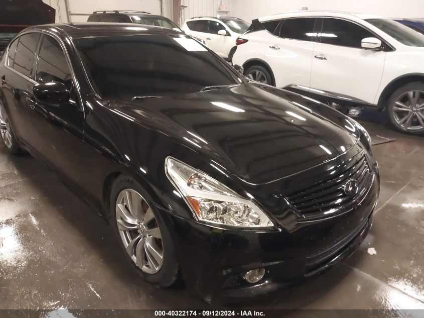 2013 Infiniti G37X X VIN: JN1CV6AR5DM757475 Lot: 40322174