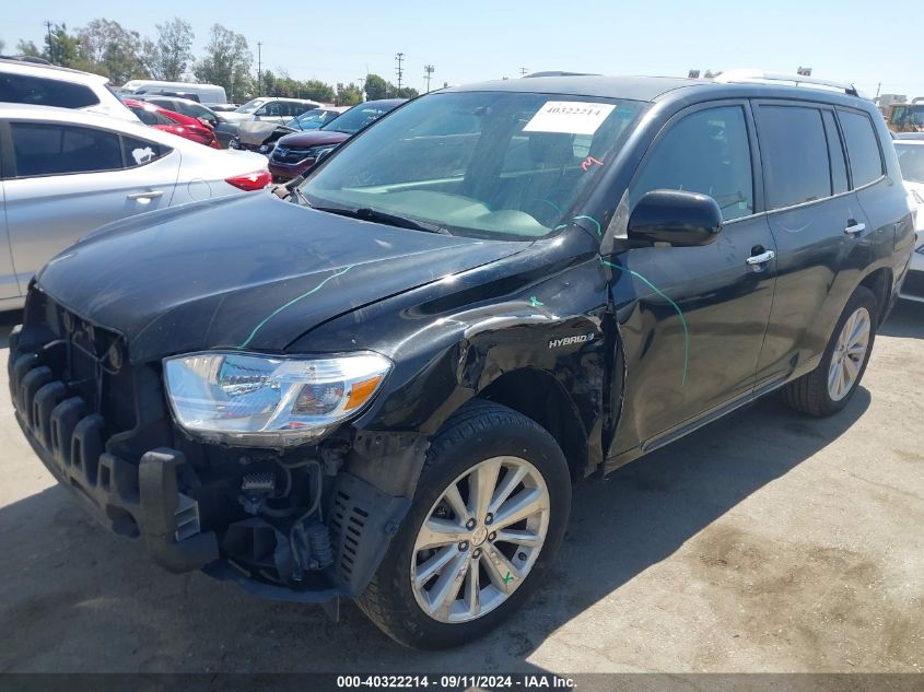 2008 Toyota Highlander Hybrid Limited VIN: JTEEW44A182007520 Lot: 40322214