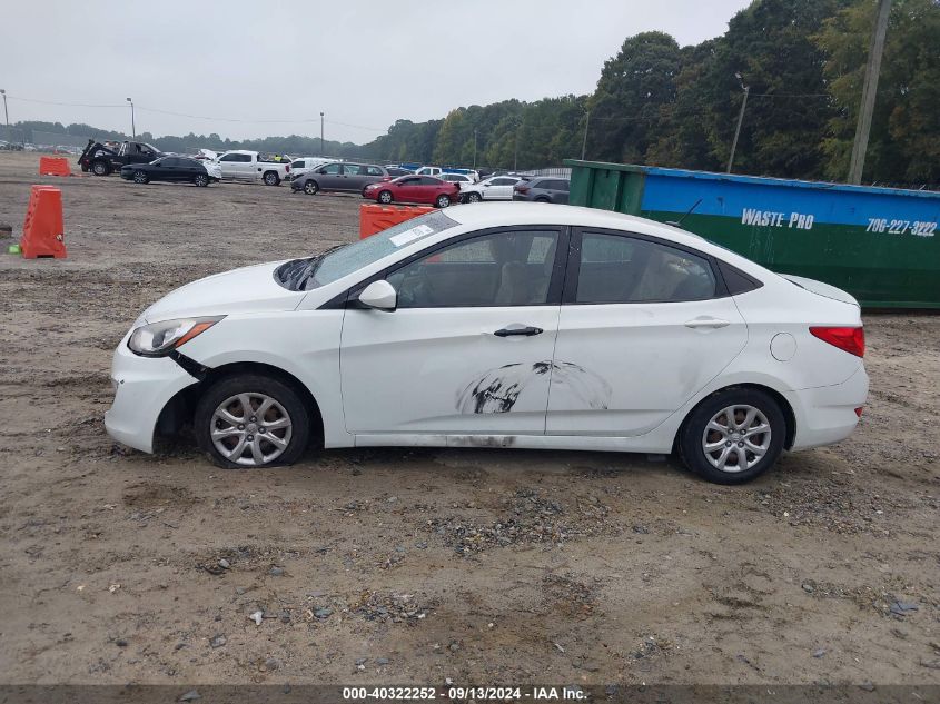 2013 Hyundai Accent Gls/Gs VIN: KMHCT4AE9DU293476 Lot: 40322252