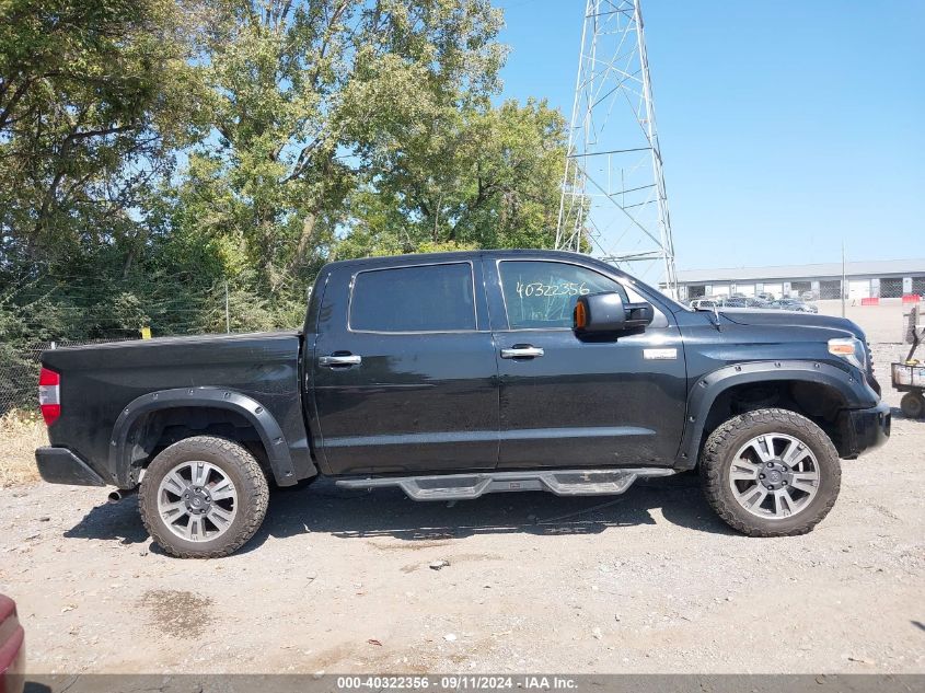 2018 Toyota Tundra Platinum 5.7L V8 VIN: 5TFAY5F12JX685086 Lot: 40322356