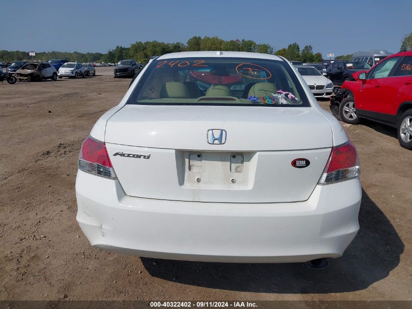 2010 Honda Accord 2.4 Ex-L VIN: 1HGCP2F89AA009391 Lot: 40322402