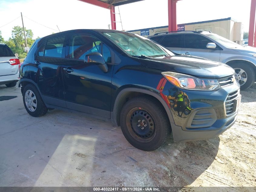 2017 Chevrolet Trax Ls VIN: 3GNCJKSB7HL217622 Lot: 40322417