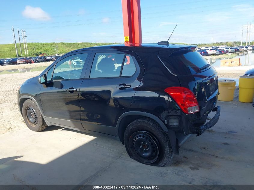 2017 Chevrolet Trax Ls VIN: 3GNCJKSB7HL217622 Lot: 40322417