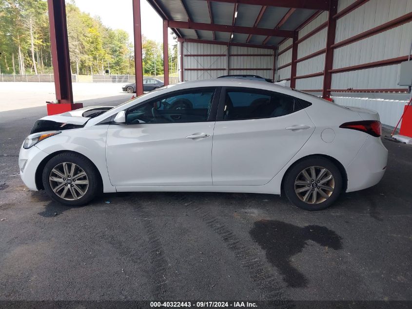 2015 Hyundai Elantra Se VIN: 5NPDH4AE8FH627942 Lot: 40322443