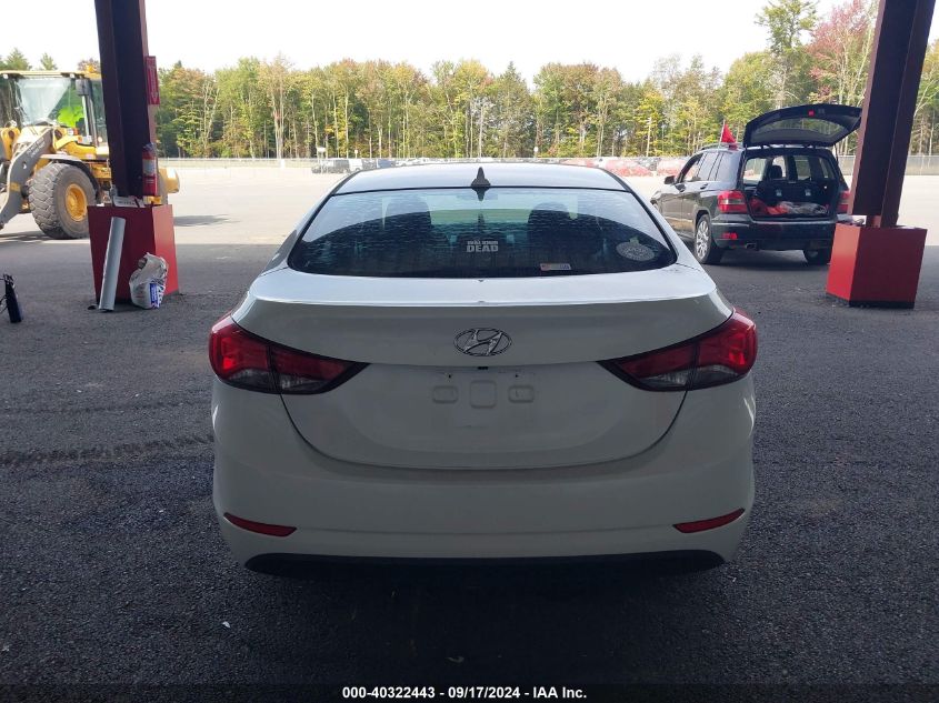 2015 Hyundai Elantra Se VIN: 5NPDH4AE8FH627942 Lot: 40322443