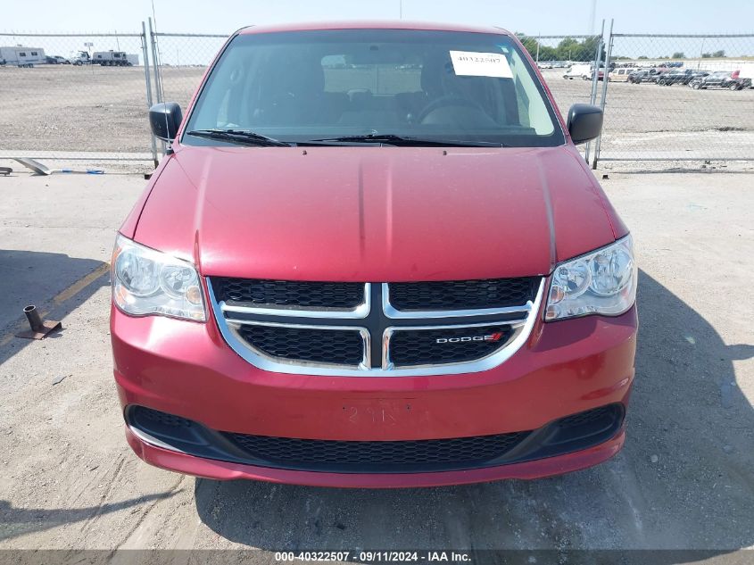 2014 Dodge Grand Caravan Se VIN: 2C4RDGBG0ER473800 Lot: 40322507