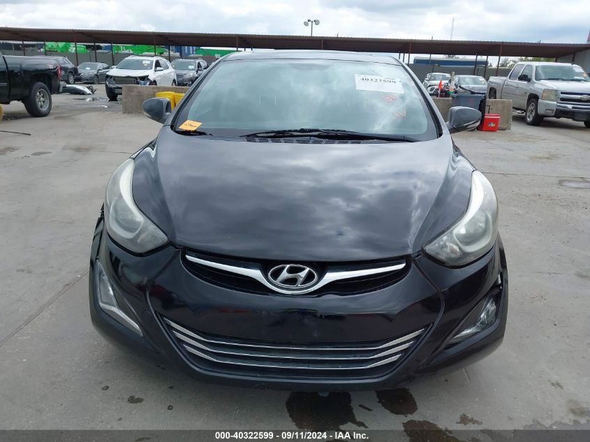 2014 Hyundai Elantra Limited VIN: KMHDH4AE4EU072021 Lot: 40322599