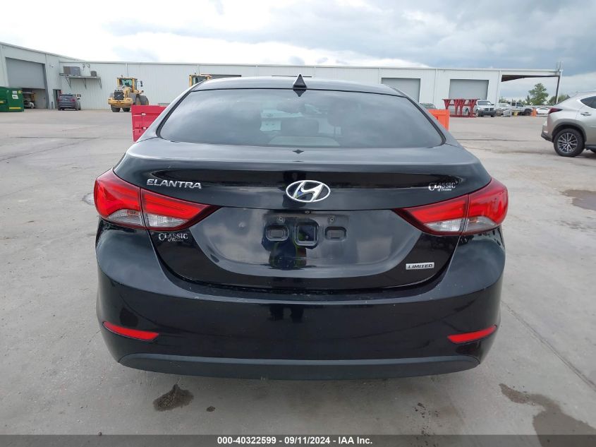 2014 Hyundai Elantra Limited VIN: KMHDH4AE4EU072021 Lot: 40322599