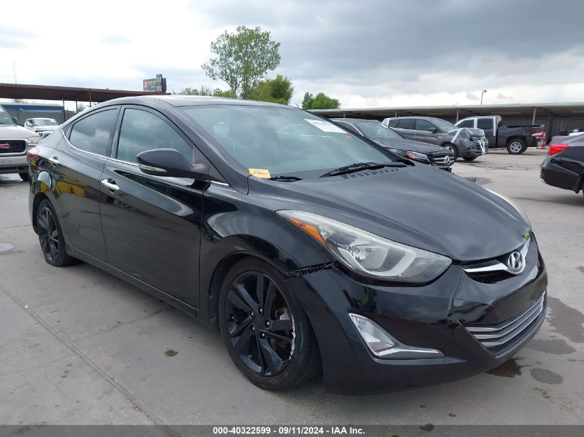 2014 Hyundai Elantra Limited VIN: KMHDH4AE4EU072021 Lot: 40322599