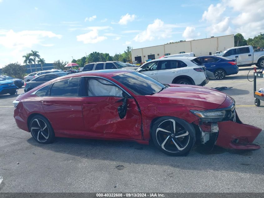 2021 Honda Accord Sport 2.0T VIN: 1HGCV2F39MA001757 Lot: 40322608