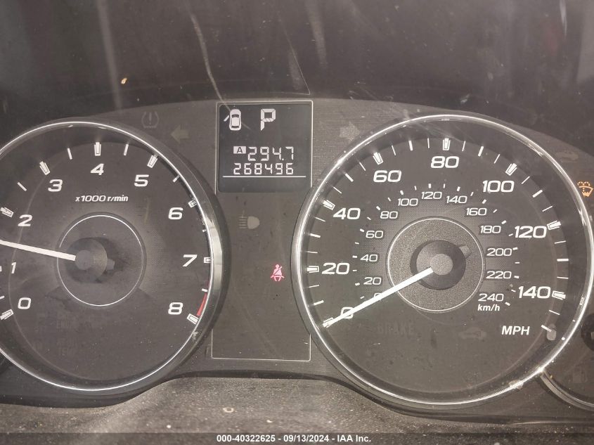 2012 Subaru Legacy 2.5I VIN: 4S3BMCA60C3027302 Lot: 40322625