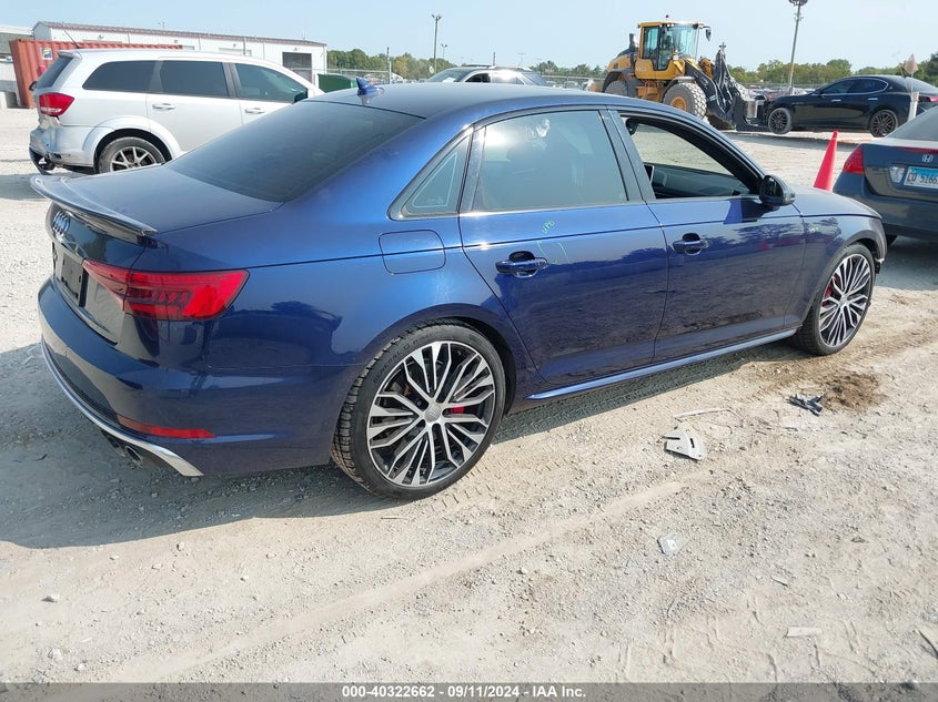 2018 AUDI S4 3.0T PREMIUM PLUS - WAUB4AF49JA001797