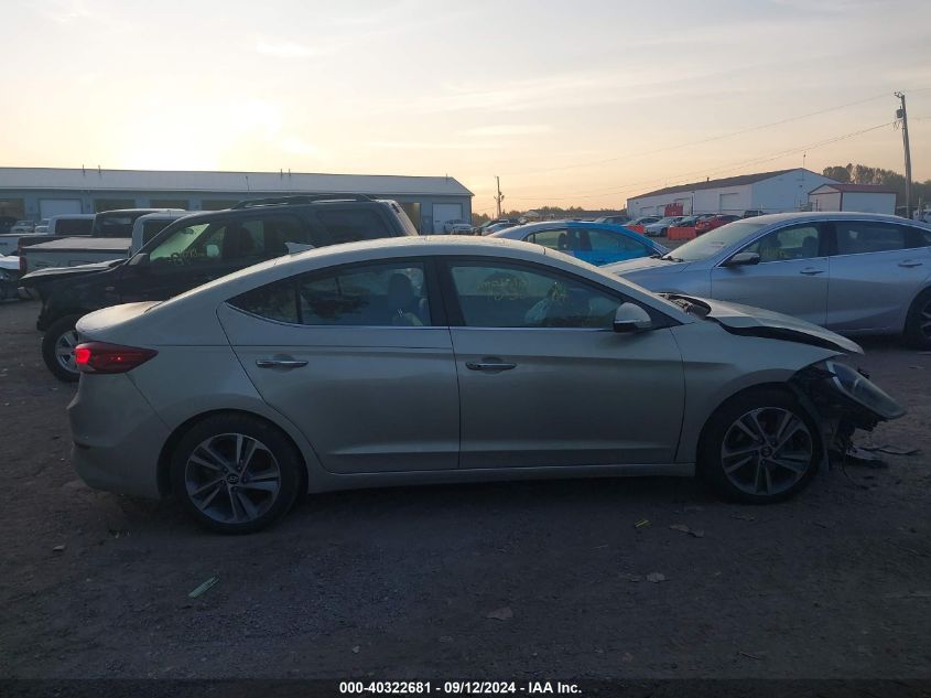 2017 Hyundai Elantra Se/Value/Limited VIN: KMHD84LFXHU061955 Lot: 40322681