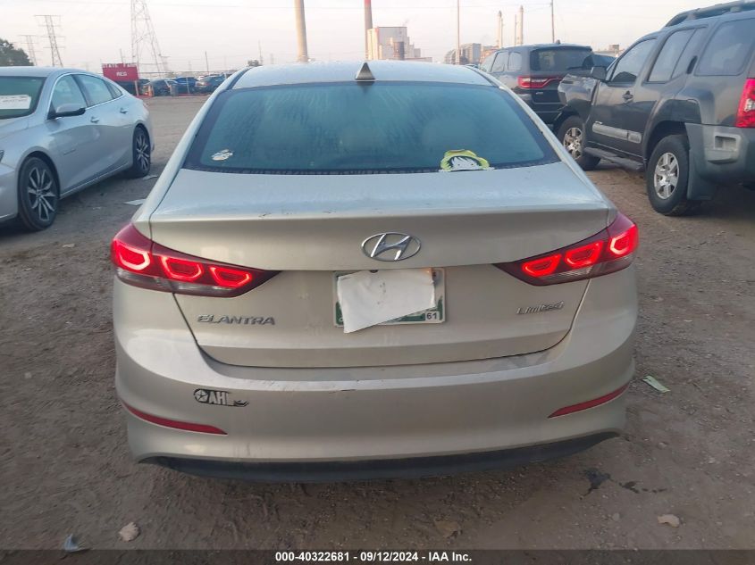 2017 Hyundai Elantra Se/Value/Limited VIN: KMHD84LFXHU061955 Lot: 40322681