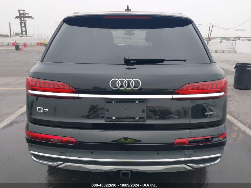 2022 Audi Q7 Premium Plus 45 Tfsi Quattro Tiptronic VIN: WA1LJBF79ND001264 Lot: 40322690