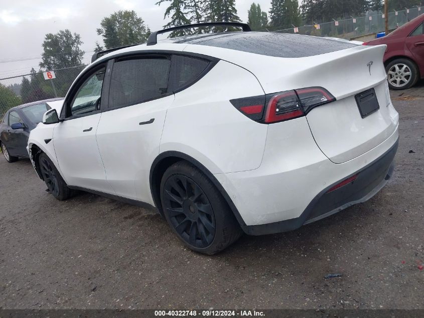 2021 Tesla Model Y Long Range Dual Motor All-Wheel Drive VIN: 5YJYGAEE4MF228681 Lot: 40322748