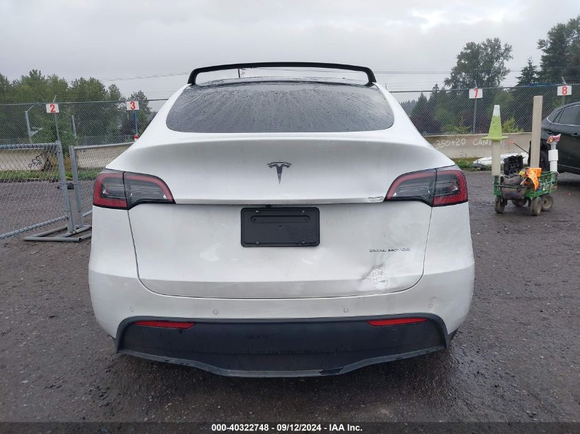 2021 Tesla Model Y Long Range Dual Motor All-Wheel Drive VIN: 5YJYGAEE4MF228681 Lot: 40322748