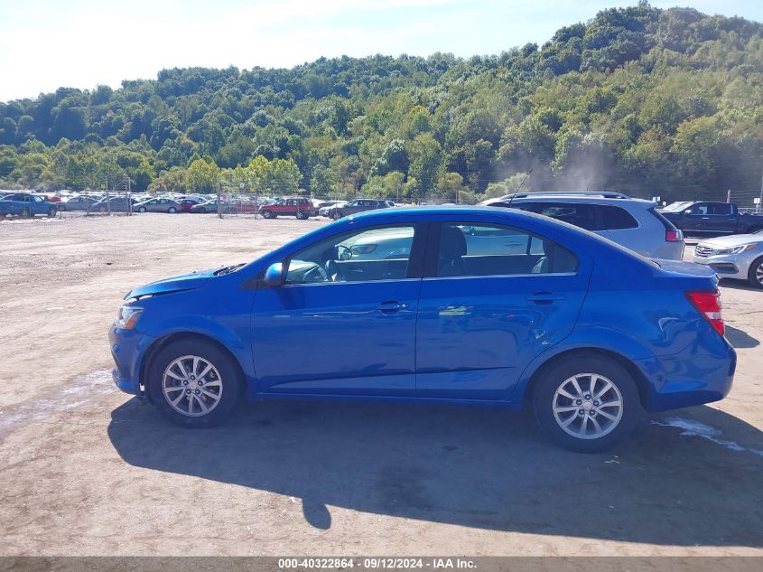 2019 Chevrolet Sonic Lt Auto VIN: 1G1JD5SB8K4134196 Lot: 40322864