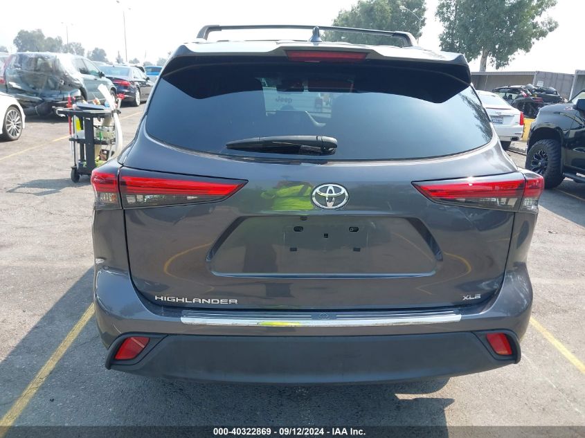 2022 Toyota Highlander Xle VIN: 5TDHZRAH5NS099999 Lot: 40322869