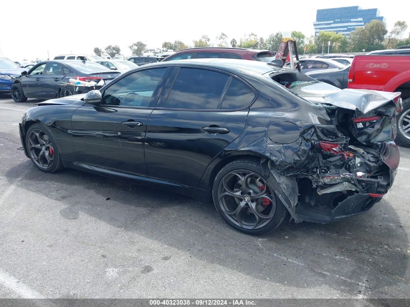 2019 Alfa Romeo Giulia Ti Sport Rwd VIN: ZARFAMBN7K7621825 Lot: 40323038