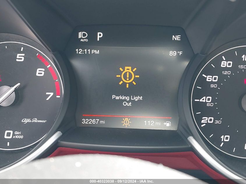 2019 Alfa Romeo Giulia Ti Sport Rwd VIN: ZARFAMBN7K7621825 Lot: 40323038