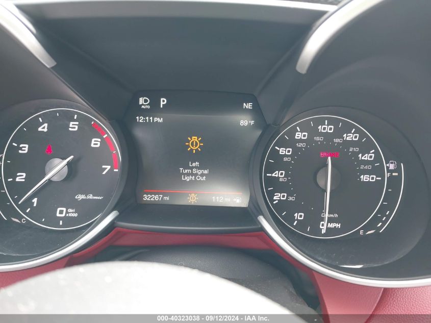 2019 Alfa Romeo Giulia Ti Sport Rwd VIN: ZARFAMBN7K7621825 Lot: 40323038