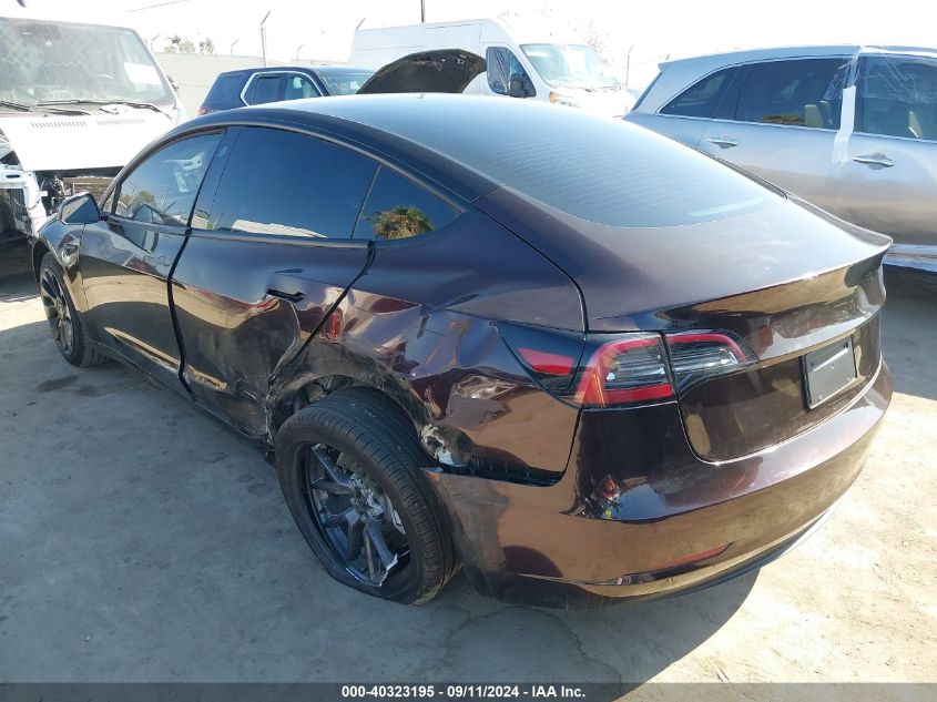 VIN 5YJ3E1EA8PF691361 2023 TESLA MODEL 3 no.3