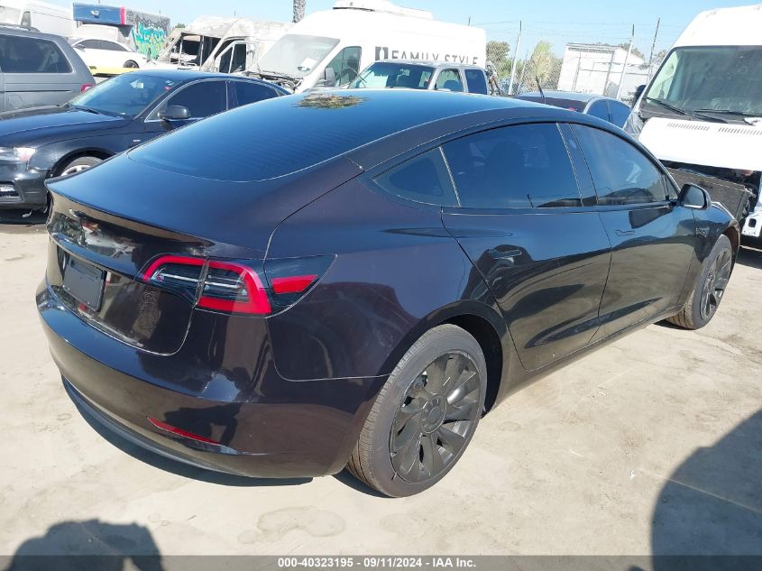 VIN 5YJ3E1EA8PF691361 2023 TESLA MODEL 3 no.4