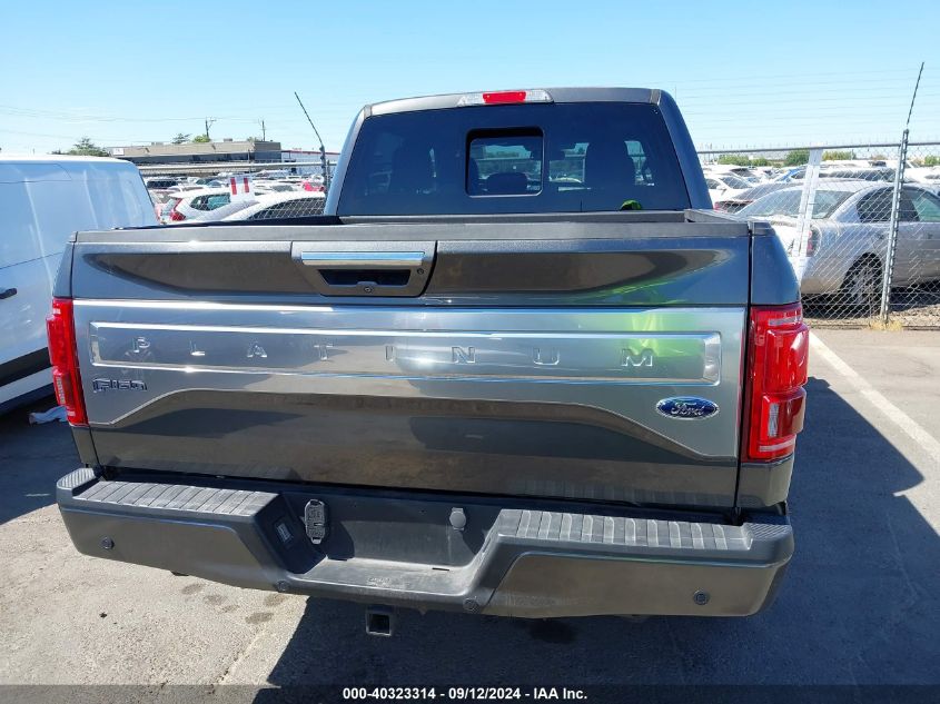 2017 FORD F-150 PLATINUM - 1FTEW1EG5HFB52736