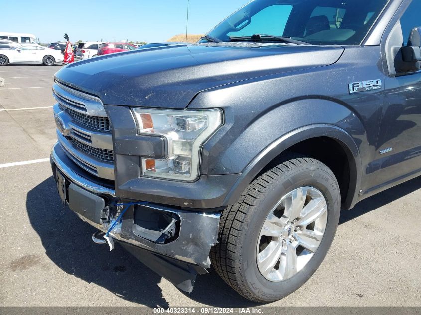 2017 FORD F-150 PLATINUM - 1FTEW1EG5HFB52736