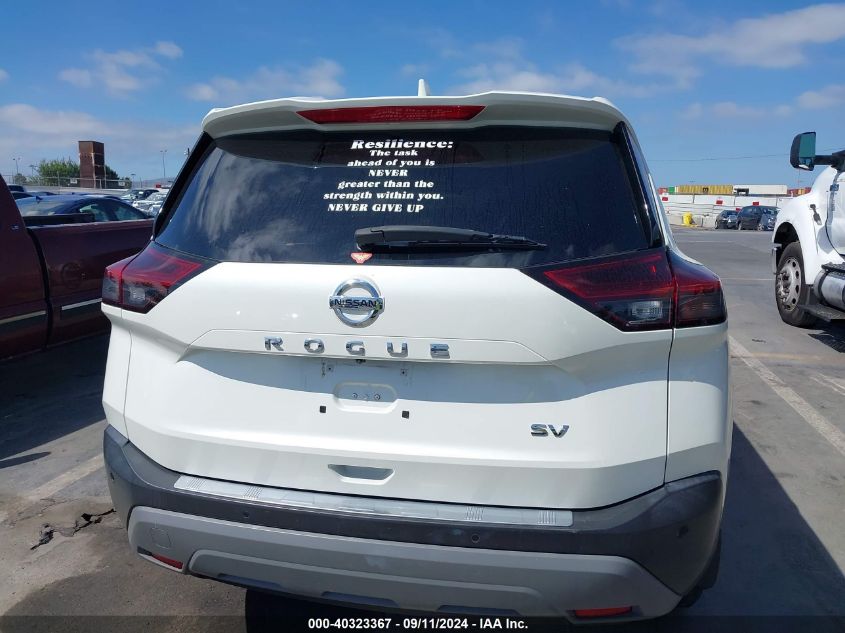 2021 Nissan Rogue Sv Fwd VIN: 5N1AT3BAXMC673168 Lot: 40323367