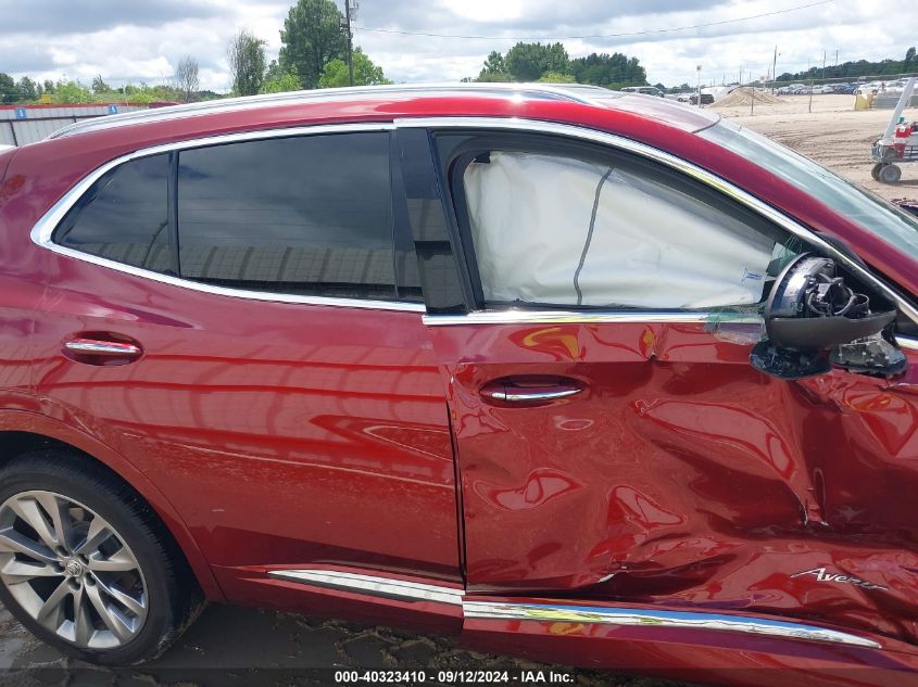 2022 Buick Envision Fwd Avenir VIN: LRBFZRR48ND160992 Lot: 40323410