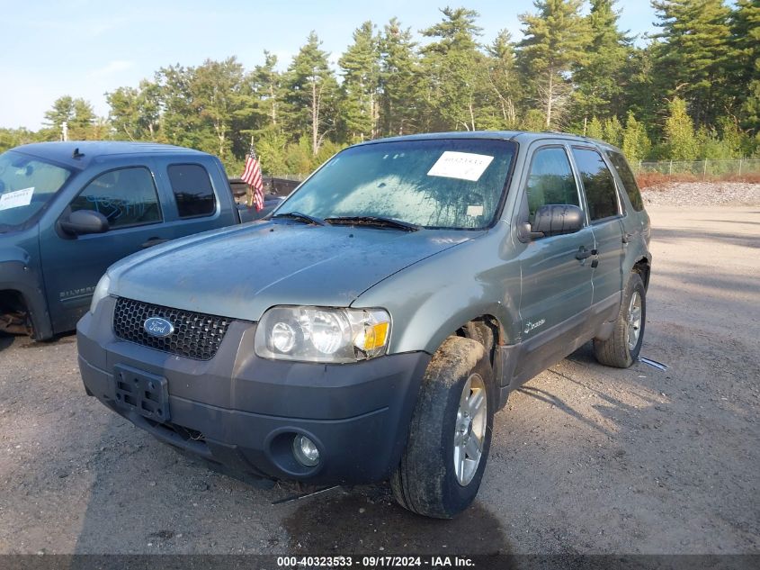 2006 Ford Escape Hybrid Hev VIN: 1FMCU96HX6KB11831 Lot: 40323533