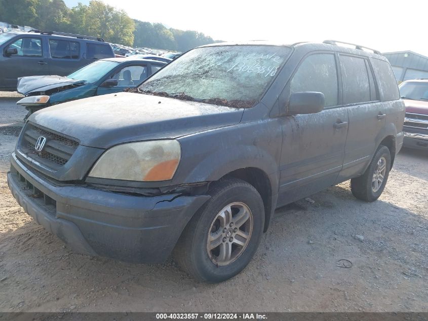 2005 Honda Pilot Ex-L VIN: 2HKYF18655H533987 Lot: 40323557