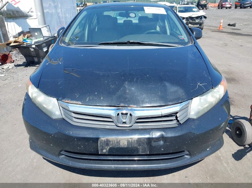 2012 Honda Civic Lx VIN: 19XFB2F57CE312766 Lot: 40323605