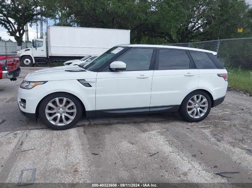 2015 Land Rover Range Rover Sport 3.0L V6 Supercharged Hse VIN: SALWR2VF9FA536174 Lot: 40323608