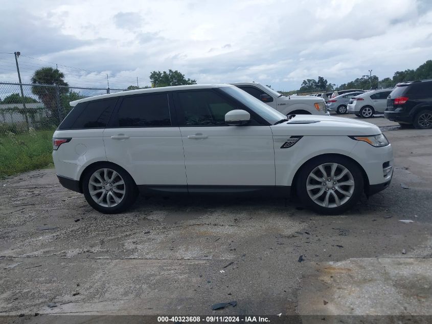 2015 Land Rover Range Rover Sport 3.0L V6 Supercharged Hse VIN: SALWR2VF9FA536174 Lot: 40323608