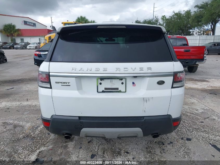 2015 Land Rover Range Rover Sport 3.0L V6 Supercharged Hse VIN: SALWR2VF9FA536174 Lot: 40323608