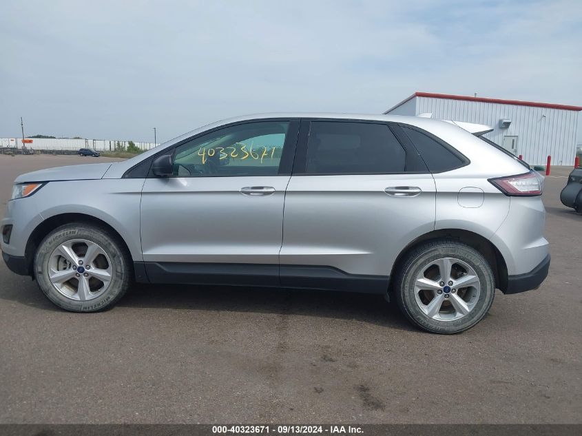 2015 Ford Edge Se VIN: 2FMTK4G93FBB43143 Lot: 40323671