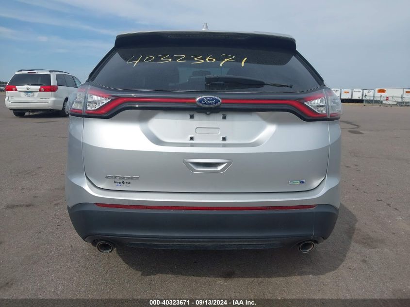 2015 Ford Edge Se VIN: 2FMTK4G93FBB43143 Lot: 40323671