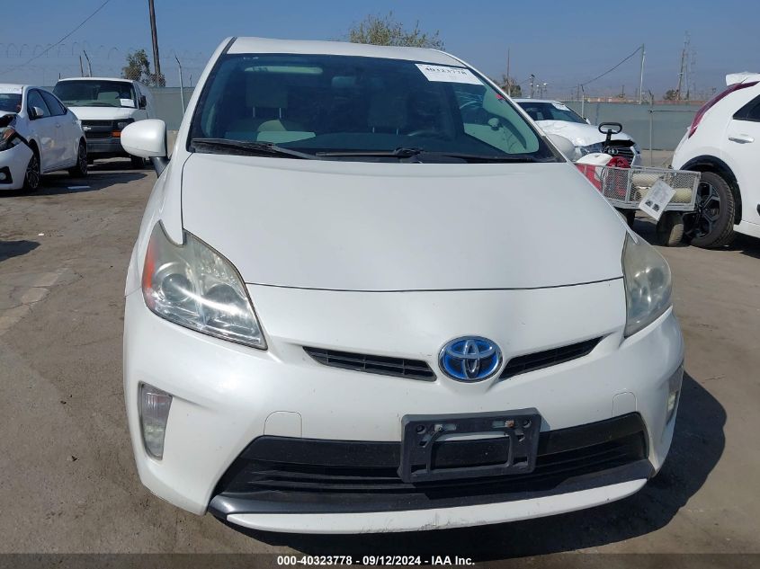 2013 Toyota Prius Three VIN: JTDKN3DU4D0343246 Lot: 40323778