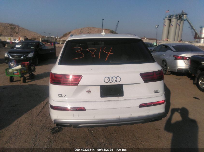 2017 AUDI Q7 3.0T PREMIUM - WA1LAAF78HD008544
