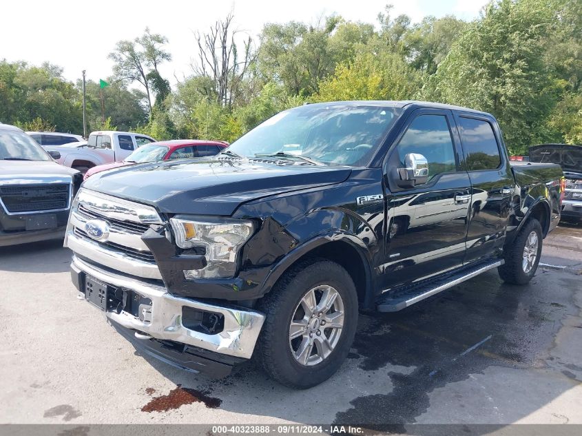 2016 FORD F-150 LARIAT - 1FTEW1EP7GKD16137