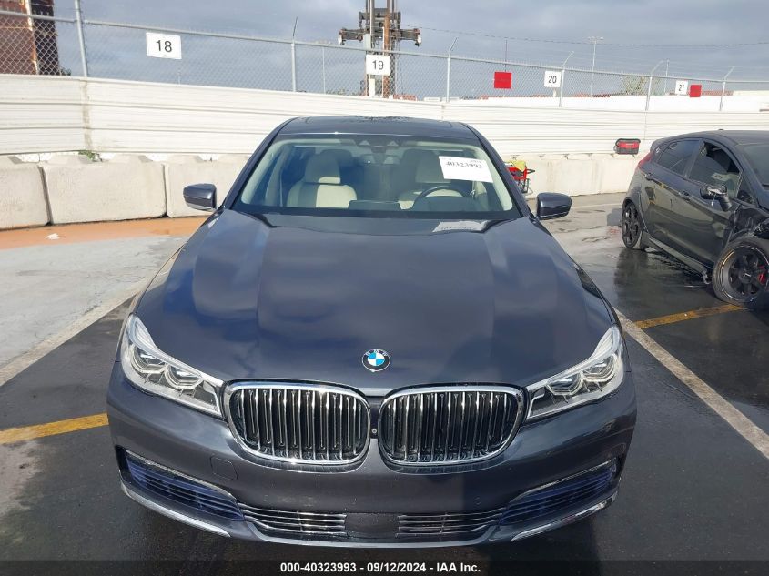 2016 BMW 750I xDrive VIN: WBA7F2C52GG415738 Lot: 40323993