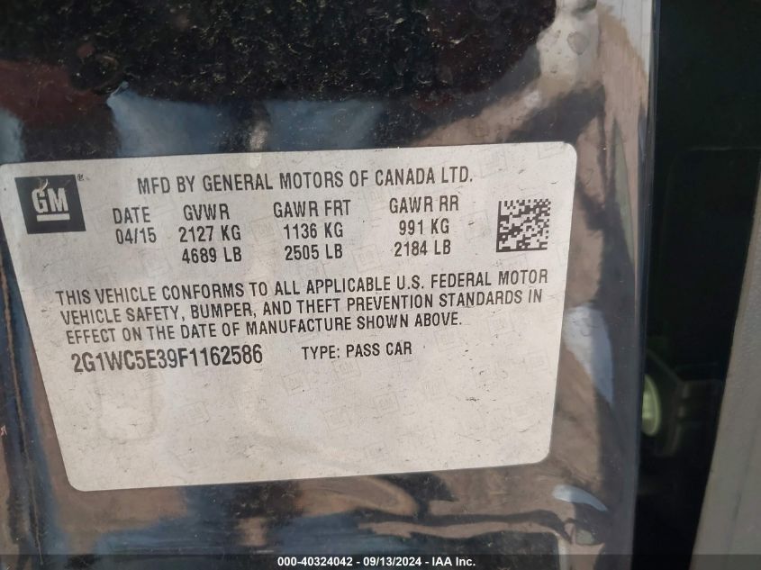 2015 CHEVROLET IMPALA LIMITED LTZ - 2G1WC5E39F1162586