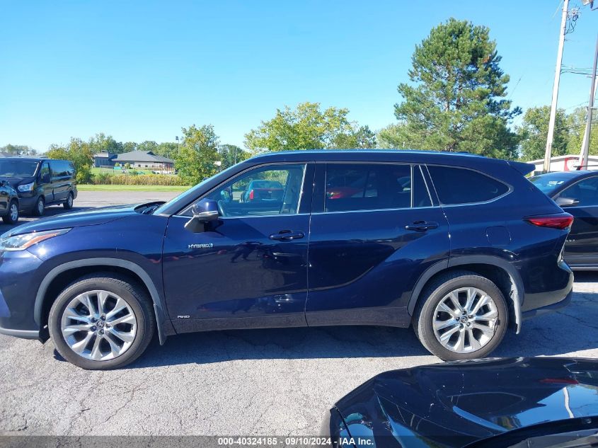 2020 Toyota Highlander Hybrid Limited VIN: 5TDXBRCH2LS007614 Lot: 40324185