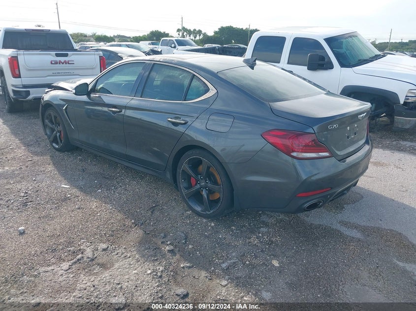 VIN KMTG34LE3KU037402 2019 GENESIS G70 3.3T ADVANCED