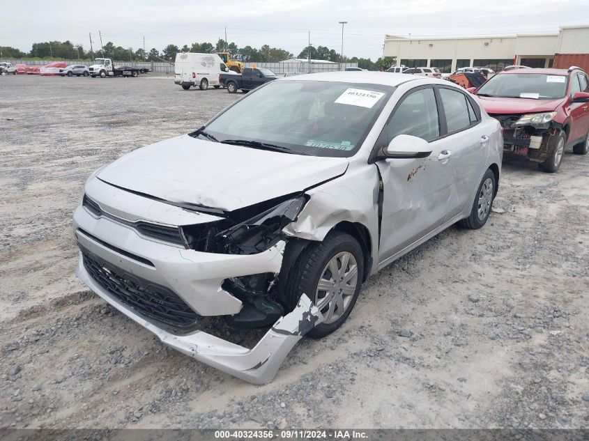 2022 Kia Rio Lx/S VIN: 3KPA24ADXNE449854 Lot: 40324356