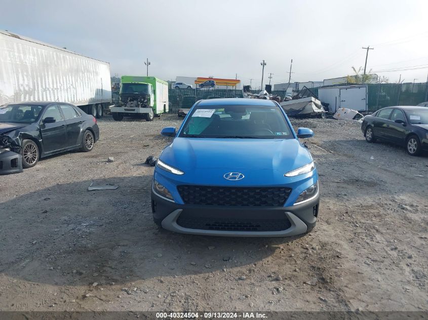 2022 Hyundai Kona Sel/Se VIN: KM8K2CAB9NU889851 Lot: 40324504